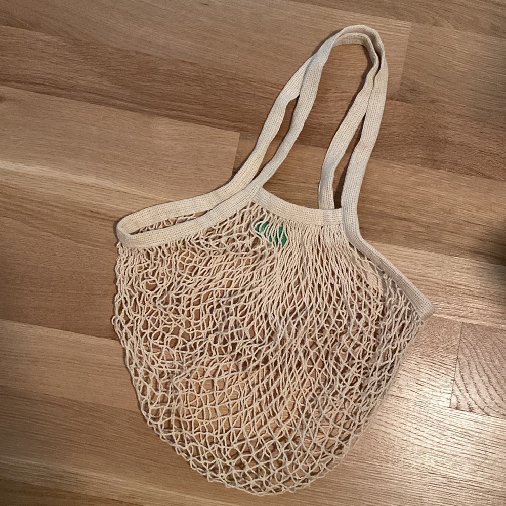 French Market Tote Festival Beach Woven Natural Net Mesh Netting Shopping Bag